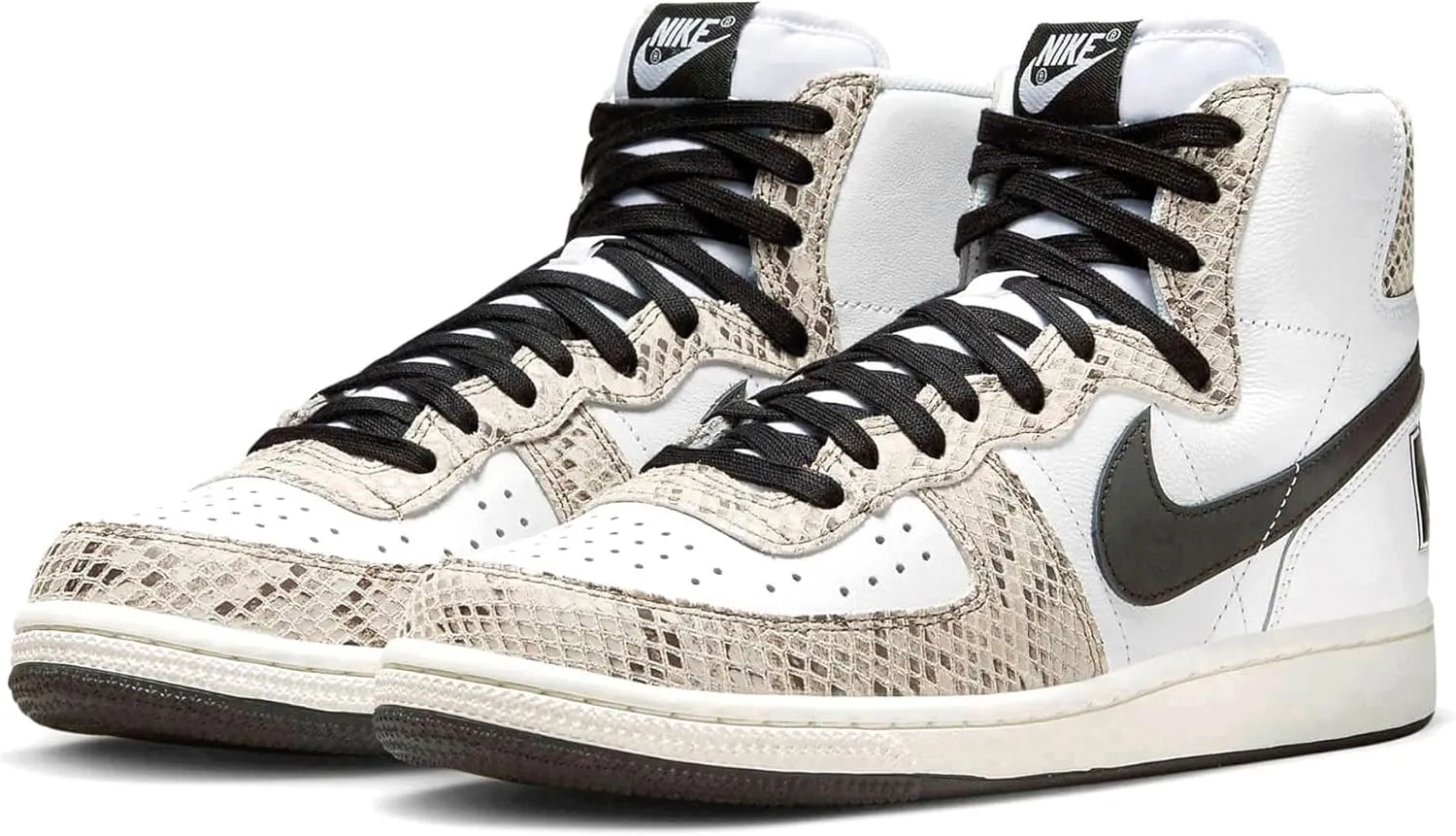 Nike Terminator High 'Cocoa Snake' High Top Sneaker (White/Black/Sail/Cocoa,