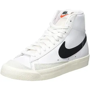 Nike Women's Blazer MID 77 Sneaker, White/Black-sail, 8