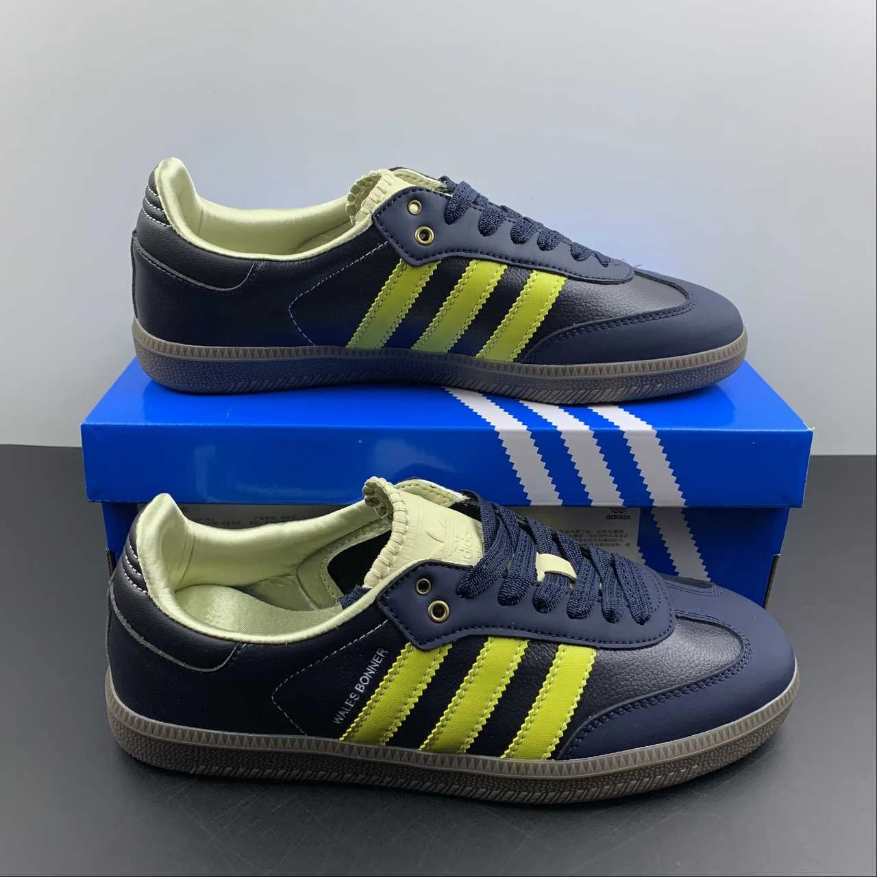 Adidas Samba Wales Bonner Collegiate Navy Cream White Yellow S42595 SlipResistant music fest
