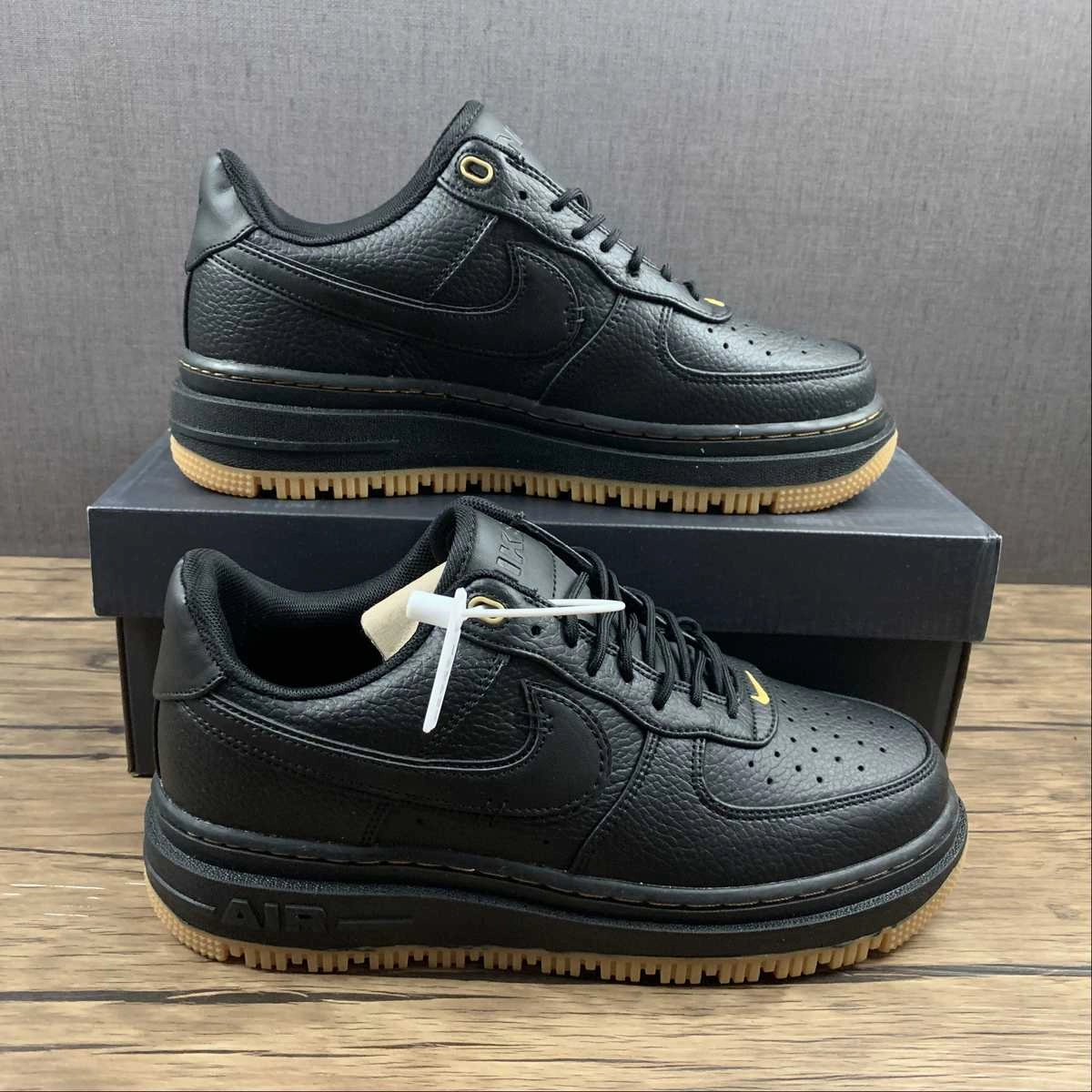 Air Force 1 Low Luxe Black Gum Brown DB4109-001 Street Vibes