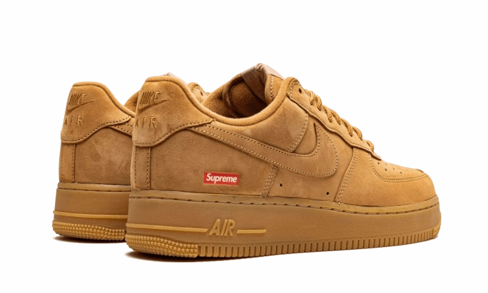 Nike Air Force 1 Low SP Supreme Flax Open Space Scratch   Resistant