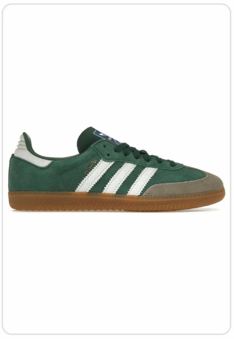 Adidas Samba OG Collegiate Green Gum Grey Toe Karma Sneaks