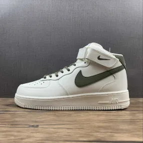 Zip Up Closure Soft Support Air Force 1 07 Mid White Green LZ6819-608