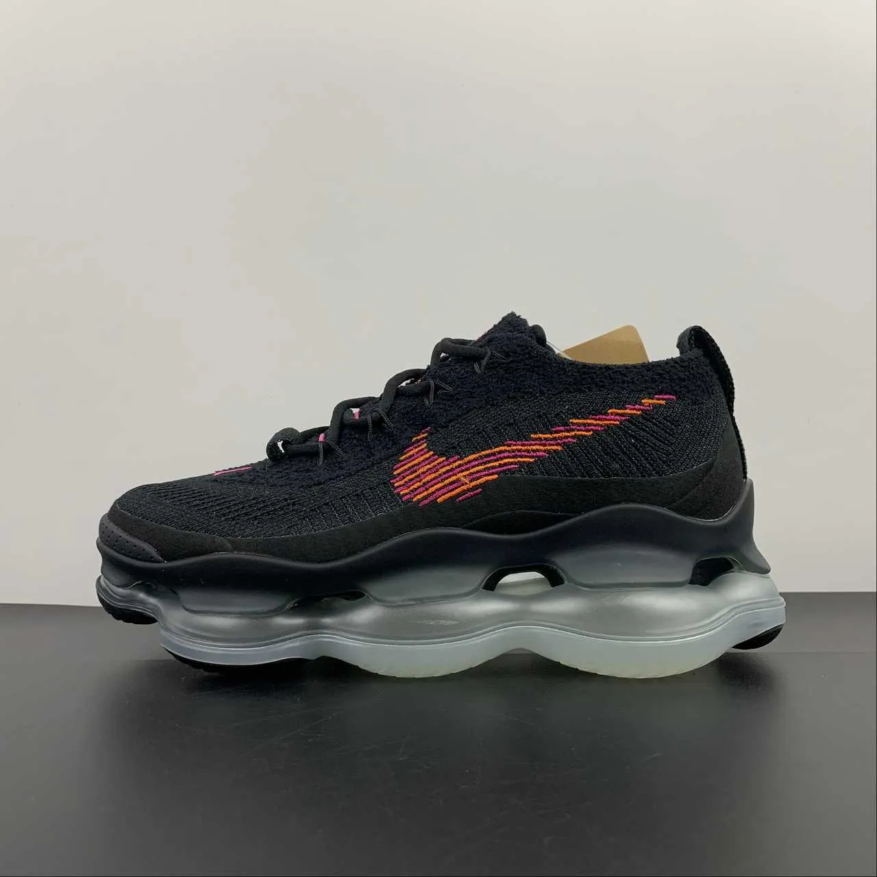 Air Max Scorpion Fk Black Red Rose Pink DZ0799-001 forefoot - strike shoe reaction