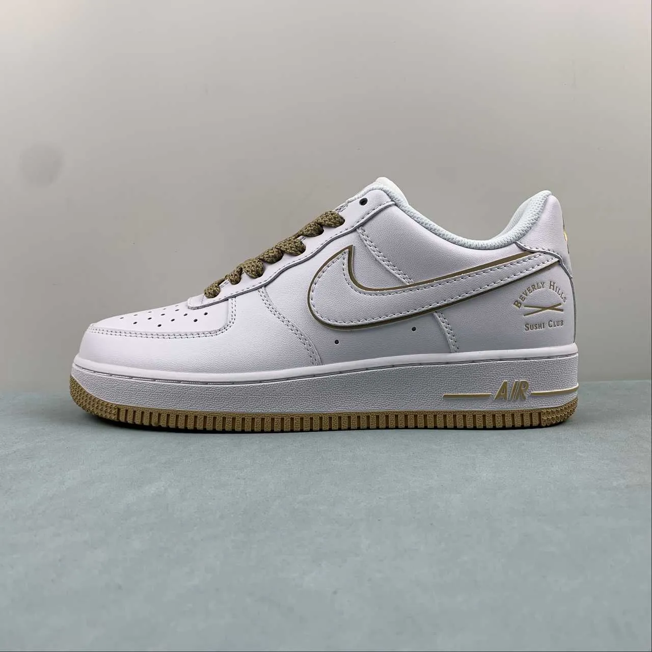 Desert Step Match Ready Air Force 1 07 Low Beverly Hills Sushi Club White Kakhi NS0517-008