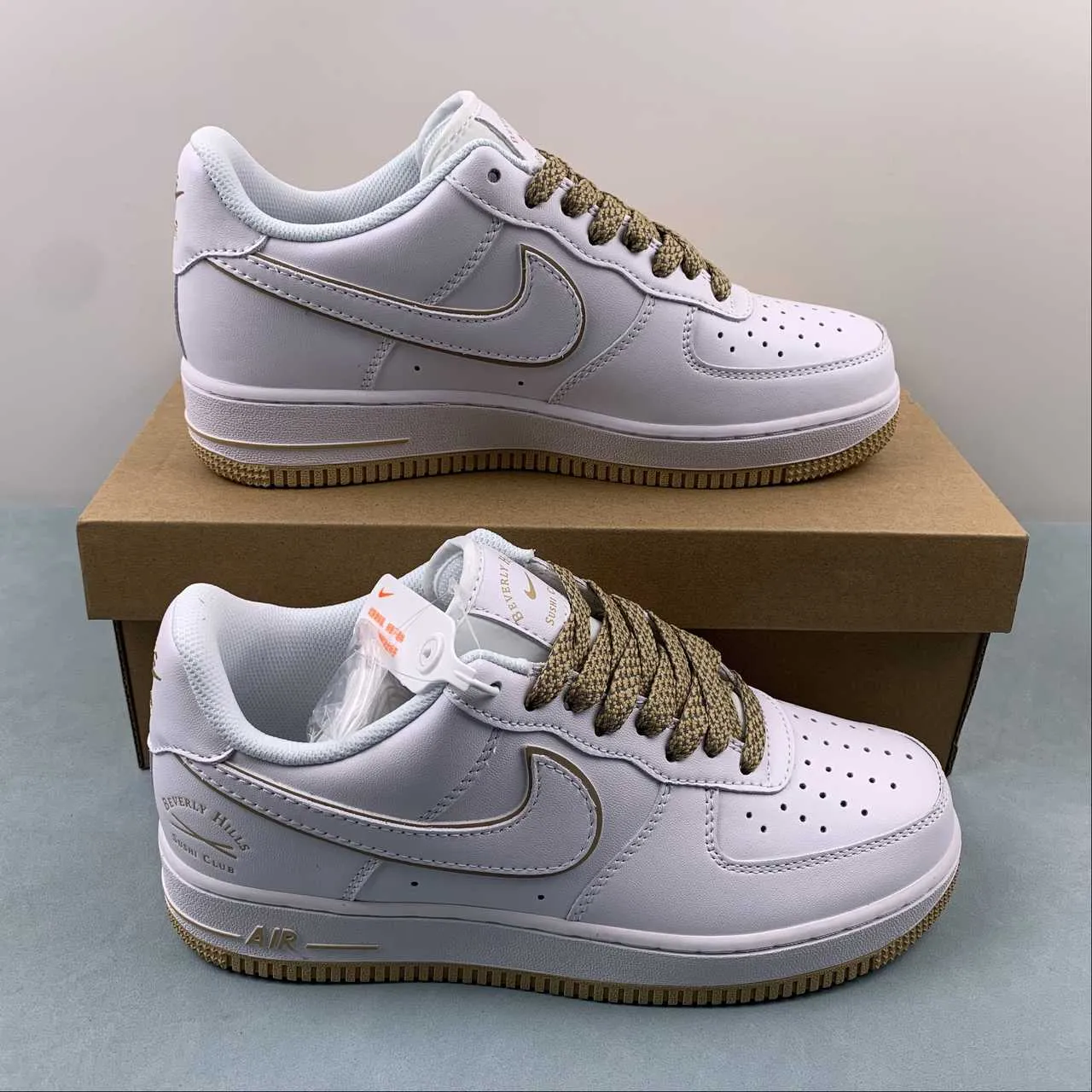 Air Force 1 07 Low Beverly Hills Sushi Club White Kakhi NS0517-008 Flexible Fit