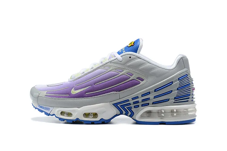 running for stress relief heavy - duty running shoes Air Max Plus 3 Purple Nebula Light Smoke Grey Hyper Blue CD6871-006