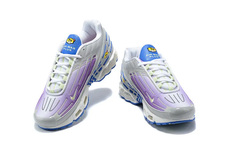 Air Max Plus 3 Purple Nebula Light Smoke Grey Hyper Blue CD6871-006 Seamless construction
