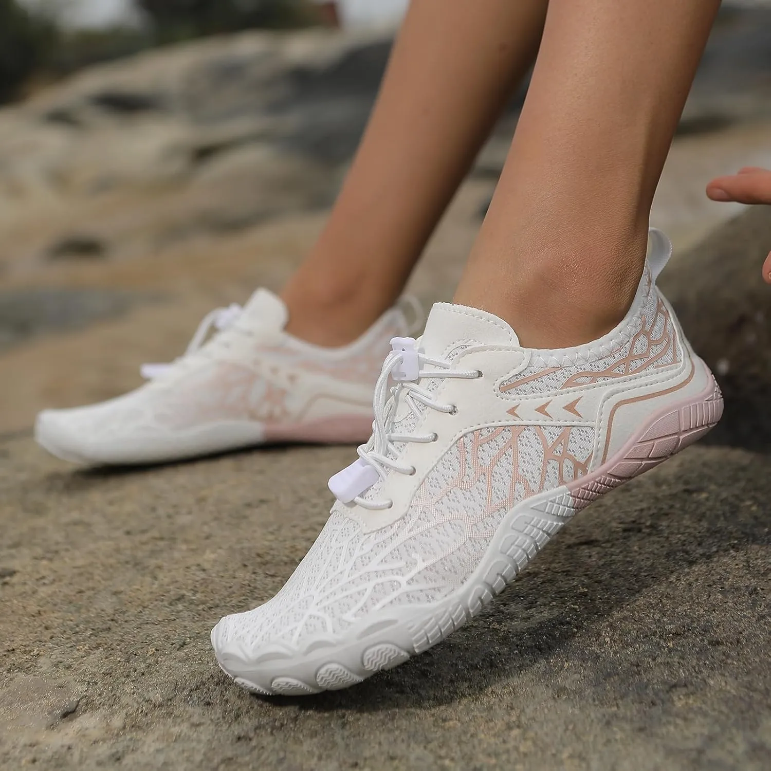 Non-Slip Barefoot Shoes Unisex, Quick Dry Waterproof Trail Running Footwear, Minimalist Zero Drop Beach Water Shoes, Outdoor Athletic Hiking Footwear with Wide Toe Box