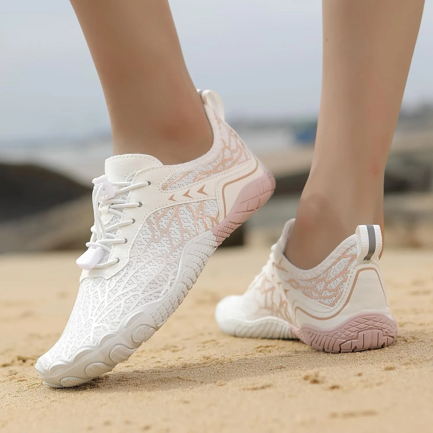 Non-Slip Barefoot Shoes Unisex, Quick Dry Waterproof Trail Running Footwear, Minimalist Zero Drop Beach Water Shoes, Outdoor Athletic Hiking Footwear with Wide Toe Box