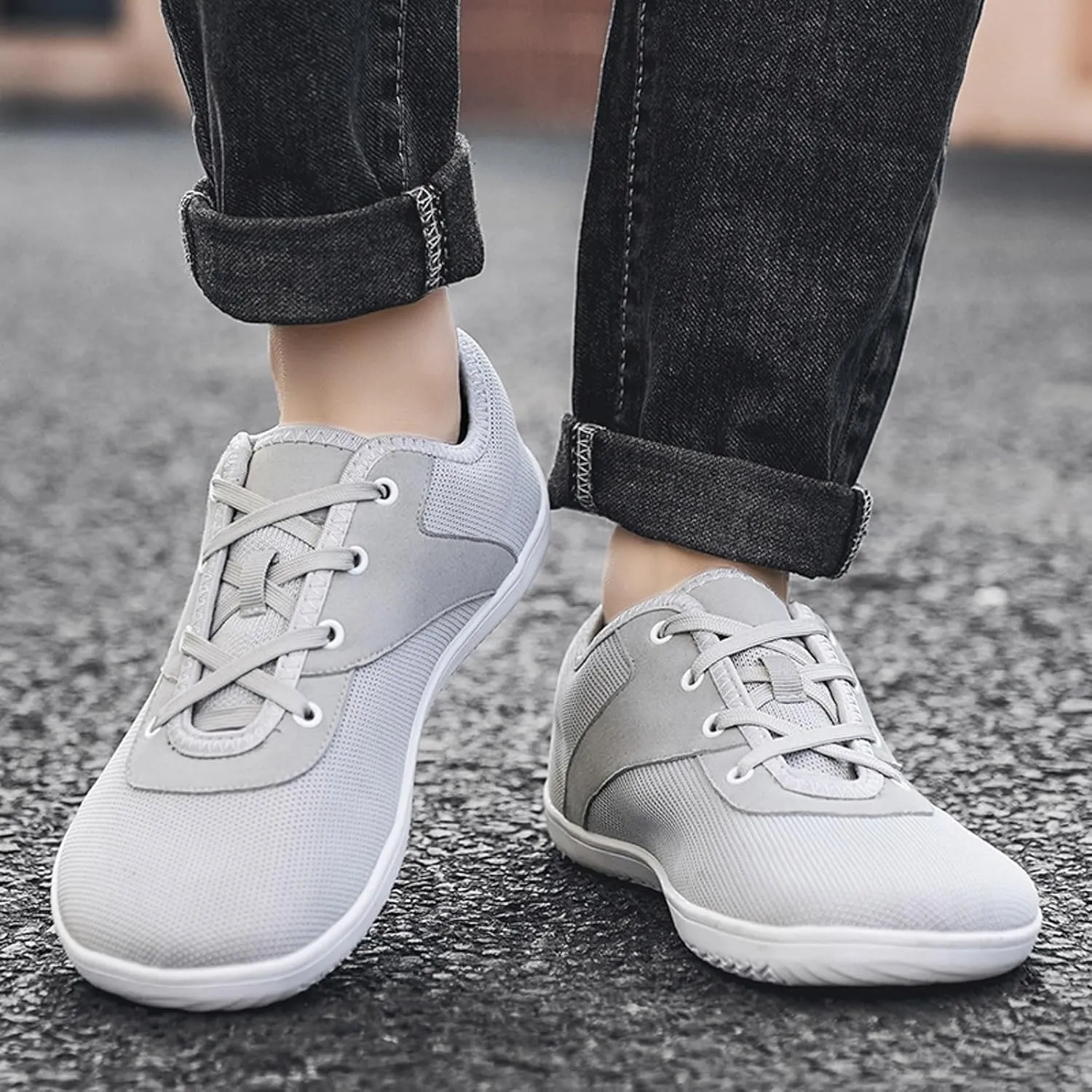 Non Slip Work Sport Shoes for Men Comfortable Breathable Lightweight Tennis Shoe Arch Support Plantar Fasciitis