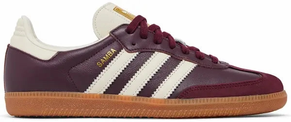 Adidas Samba OG Maroon & Cream W Cloud Light Walkable Fit