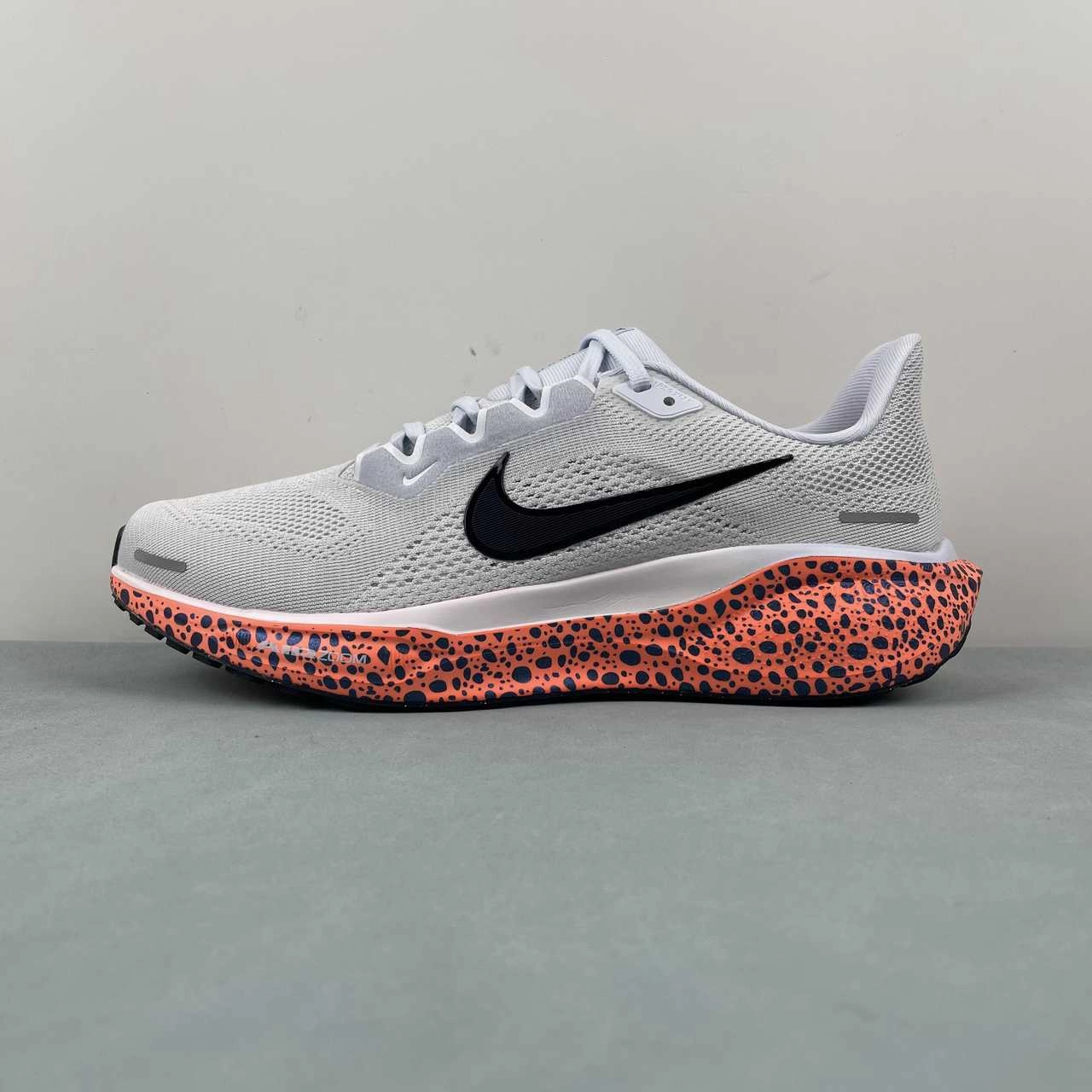 Intense Workout Stretch Build Air Zoom Pegasus 41 White Black Orange FN7678-900