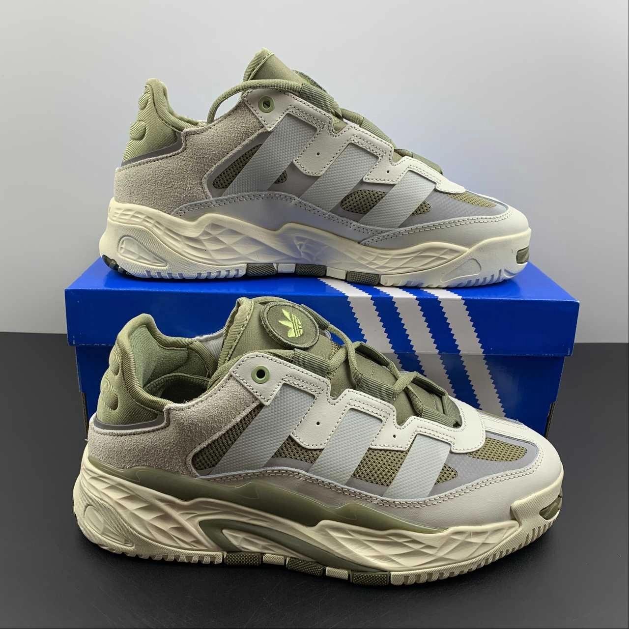 Adidas Niteball Off White Orbit Green GY8567 foam - midsole - cushioning shoes running in single - lane tracks shoes