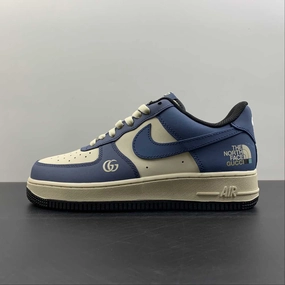 Air Force 1 07 Low North Face Gucci Dark Blue BS9055-305 Fall Wardrobe Quick Move