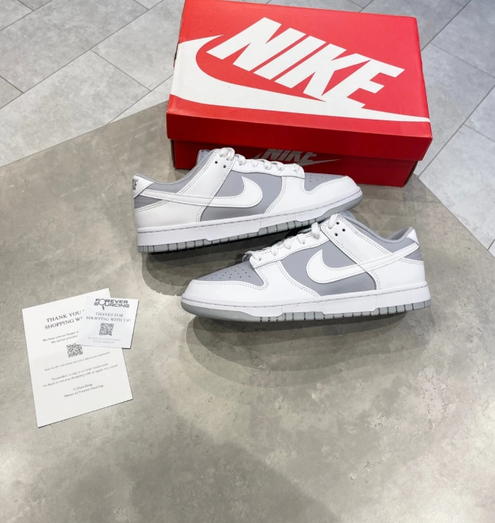Soft Sole Nike Dunk Low White Neutral Grey