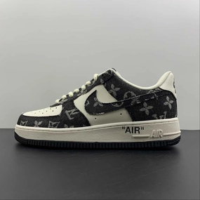 Indoor Walk Relax Days LV x Air Force 1 07 Low Black White NZ0088-805