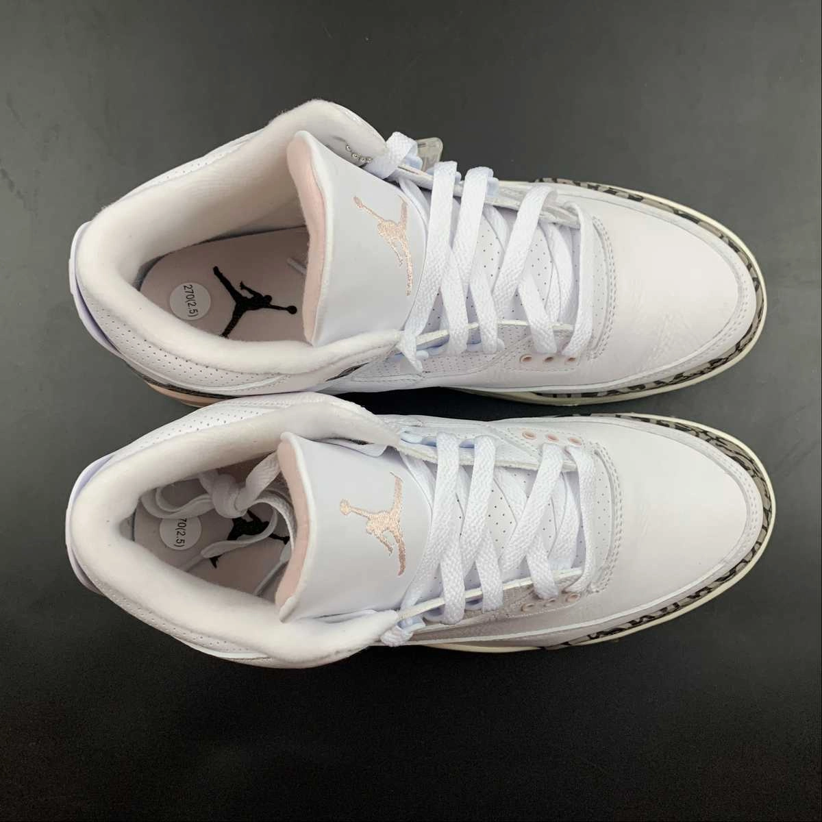 Air Jordan 3 Retro White Dark Mocha Atmosphere CK9246-102 Urban Dailywear Fresh Comfort