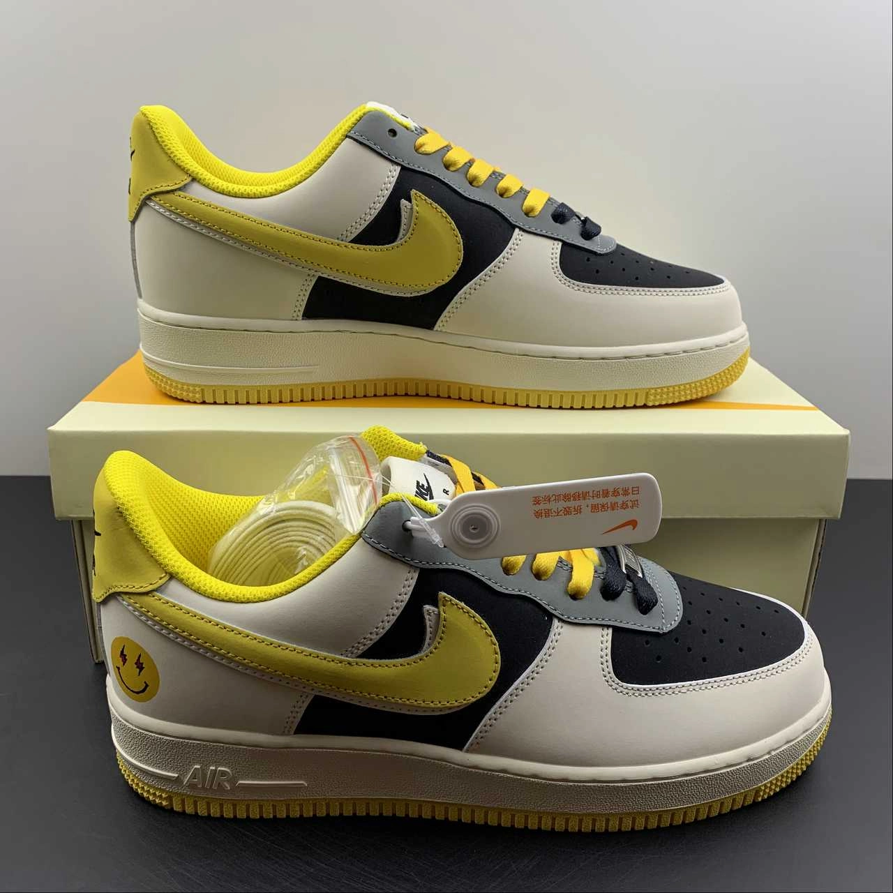 Wave Hike Minimalist Look Air Force 1 Low Yellow White Black AF1234-004