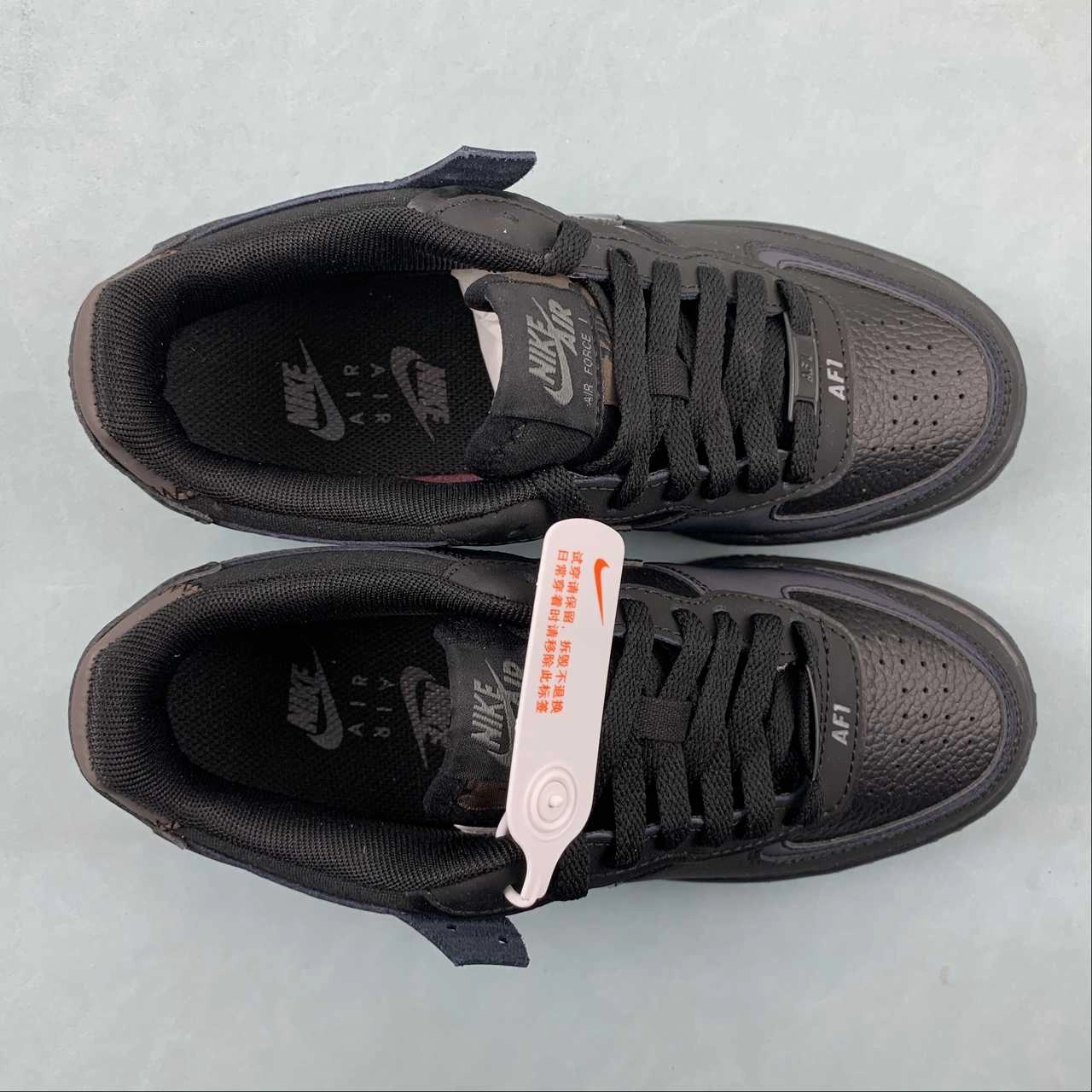 Air Force 1 Shadow Black Anthracite Velvet Brown FB7582-001 foam