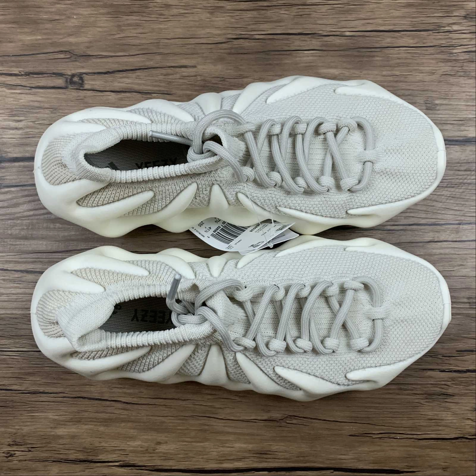 Adidas Yeezy 450 Cloud White H68038 running in a 10K shoes