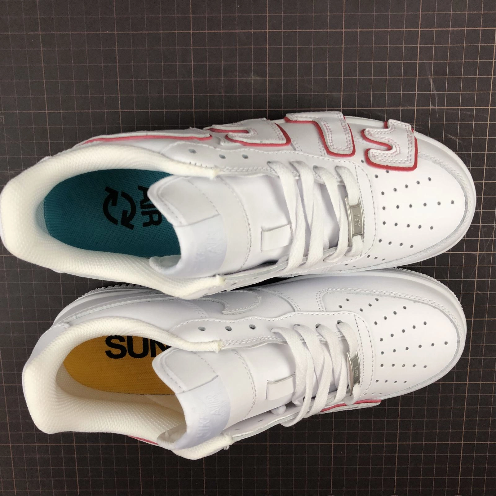 CPFM x Air Force 1 07 Low White Red CK4746-991 Cushioned heel outdoor chill