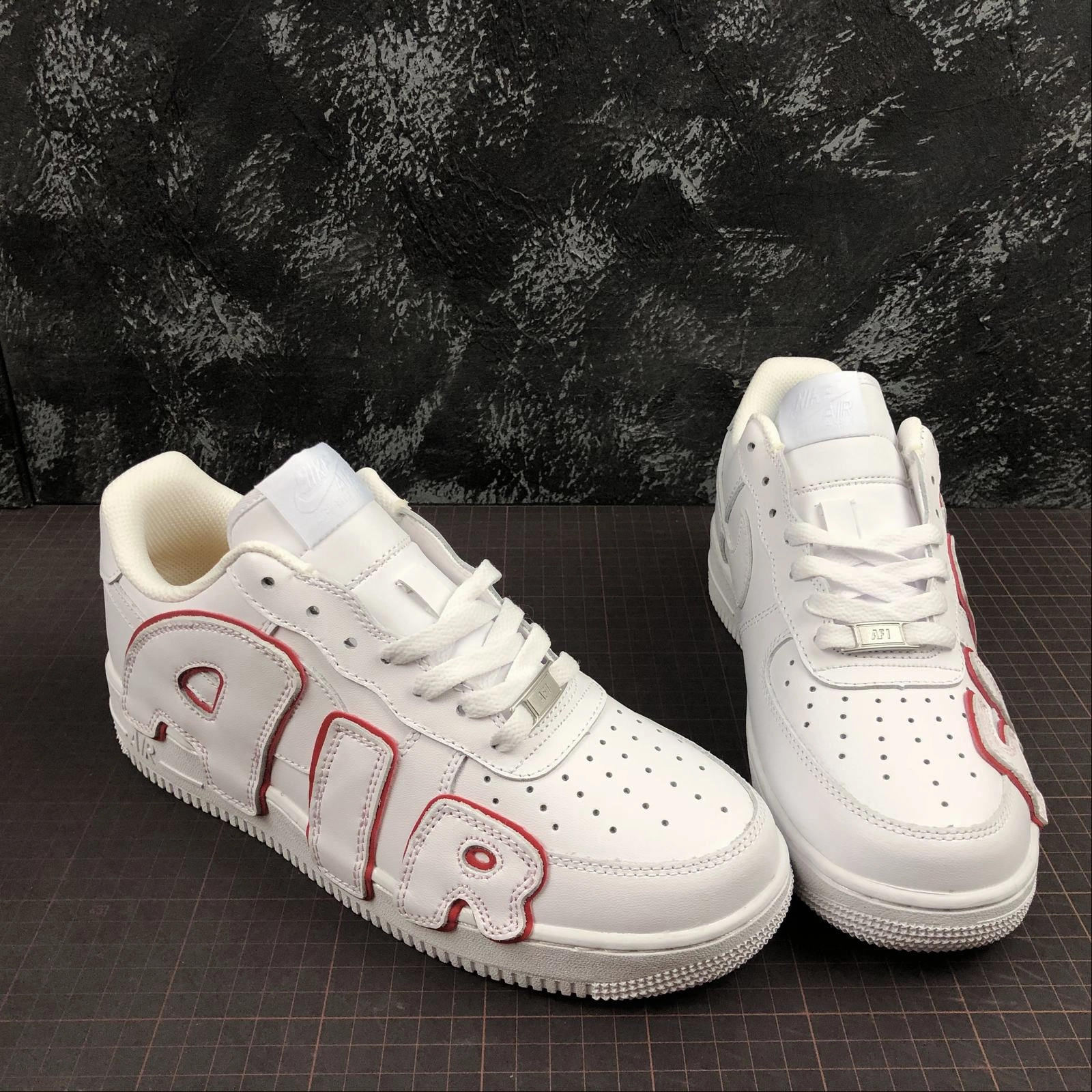 Strong Pace Grab Quick CPFM x Air Force 1 07 Low White Red CK4746-991