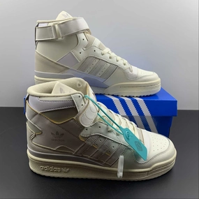 Adidas Forum 84 High Grey White Torsion Rigidity Metallic Trim