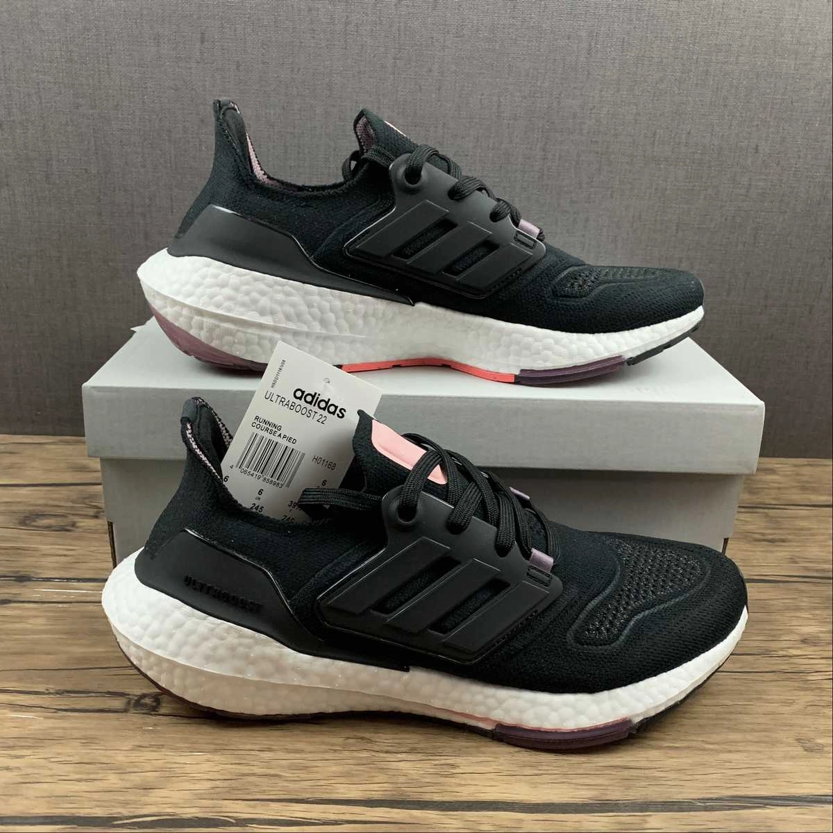 Adidas UltraBoost 22 ??Black Legacy Purple?? Black Black Style Routine