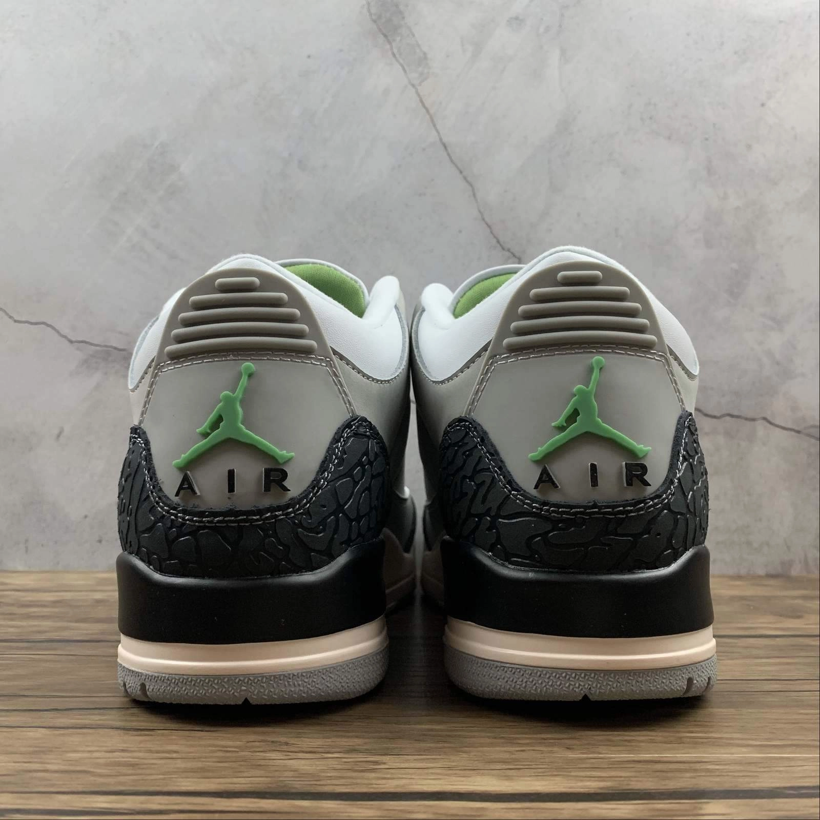 Soft Insole Air Jordan 3 Retro Lt Smoke Grey Chlorophyll 136064-006