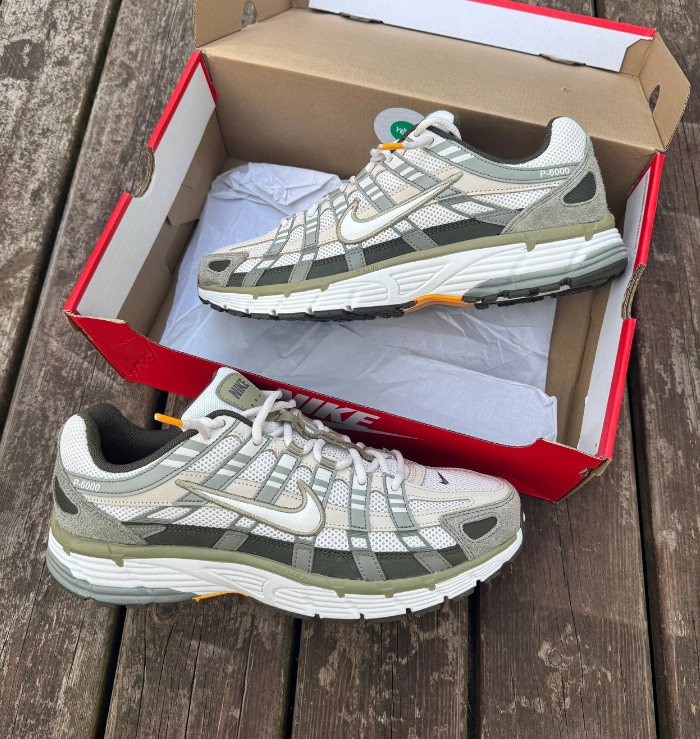 Nike P-6000 Cargo Khaki Traction Treads Thermoplastic Polyurethane Plate