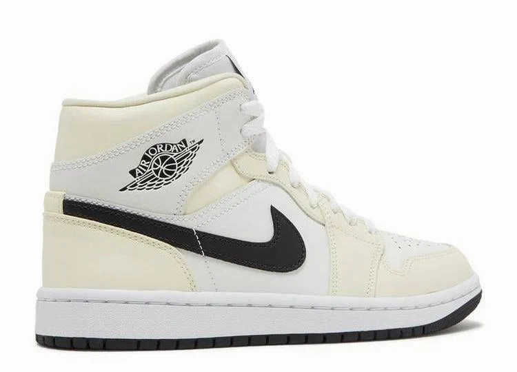 Air Jordan 1 Mid Coconut Milk (W) Woven Upper Moisture Wicking Fabric