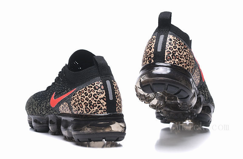 Enhanced Grip Pattern Step Forward Air Vapormax Flyknit 2.0 Black Leopard Hook 942843-068