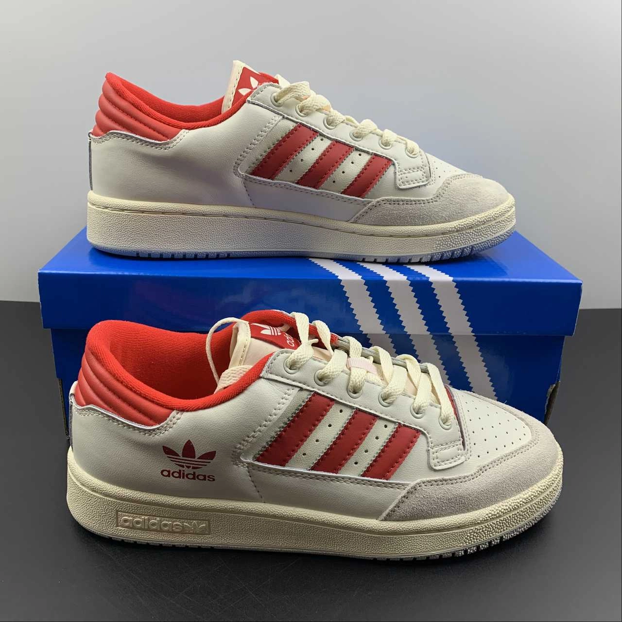 Adidas Forum 84 Low Off White Pink Glow-Vivid Red HQ6278 Sustainable Production Methods Padded Design