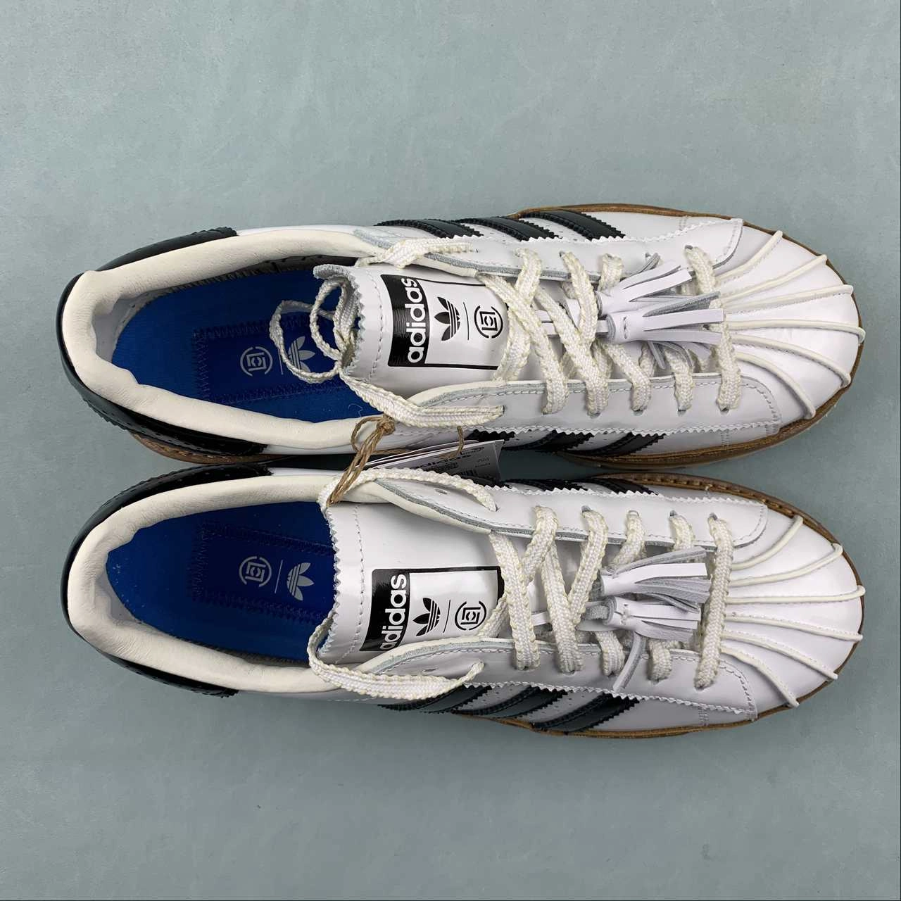 Clot x Adidas Superstar By Edison Chen White Crystal Sand Core Black IH3132 machine - washable running in a butte area shoes