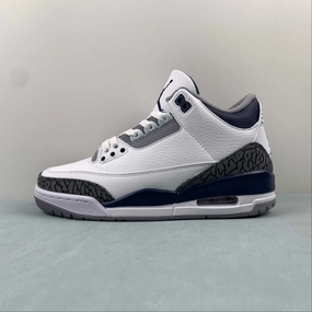 Air Jordan 3 Retro Midnight Navy White Cement Gray Black CT8532-140 Pull Tab