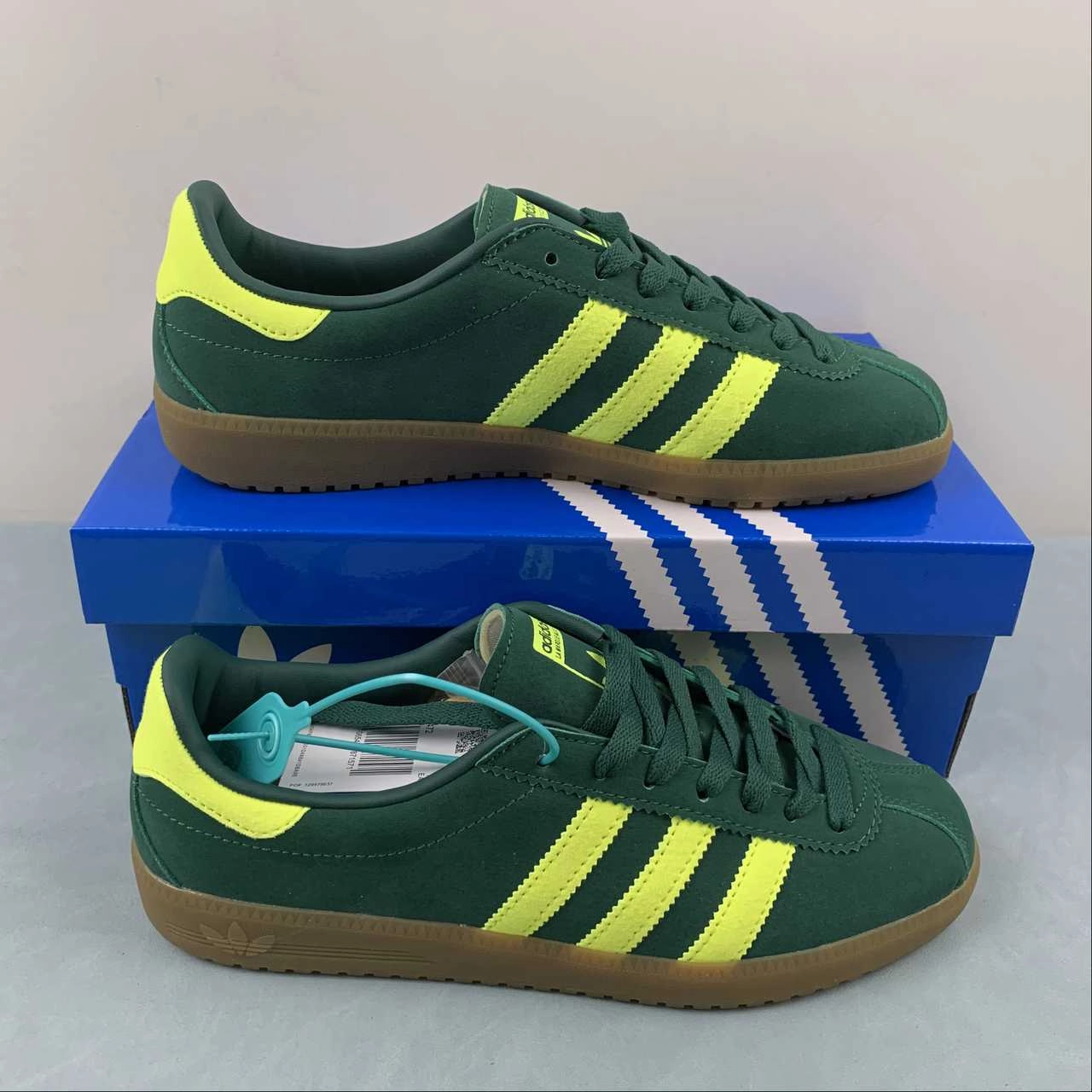 Adidas Bermuda Collegiate Green Shock Yellow Gum B41472 Senior - runner