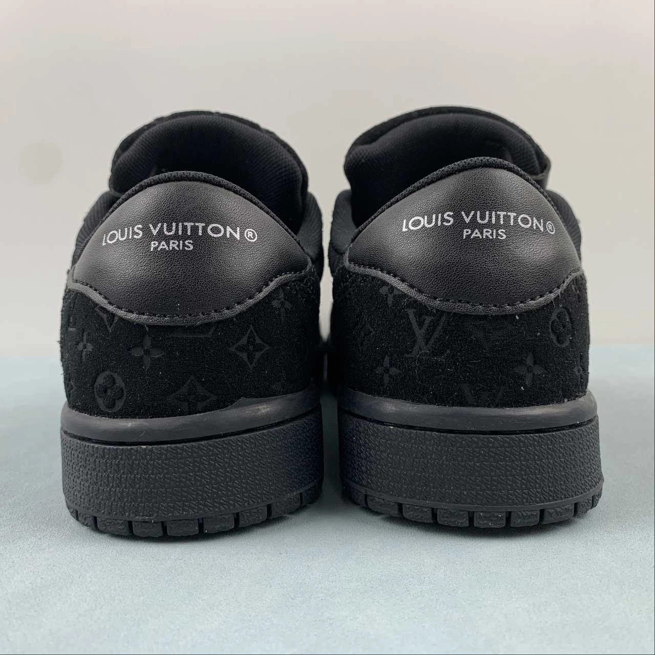 Abrasion Shield Technology Seismic Reduction Off-White x Travis Scott x LV x Air Jordan 1 Low Black MS0232