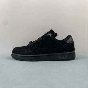 Off-White x Travis Scott x LV x Air Jordan 1 Low Black MS0232 RoadRunning