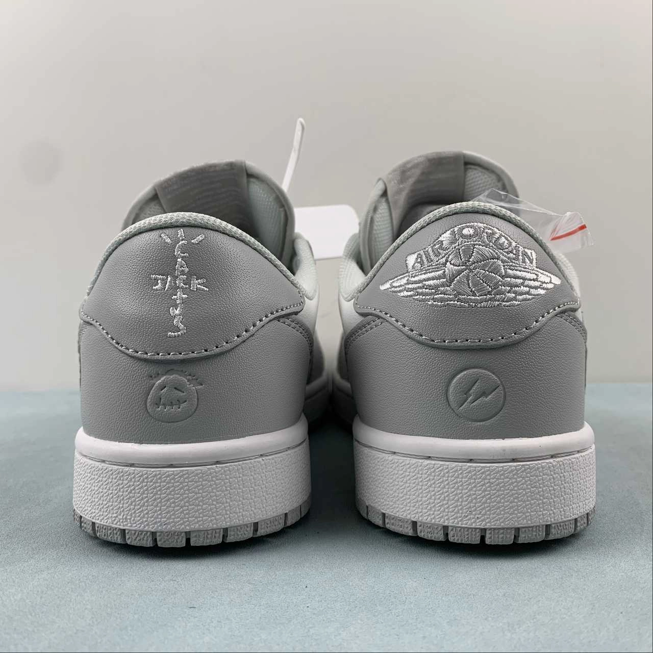 Travis Scott x Air Jordan 1 Low OG SP White Gray DM7866-198 RubberSole Dynamic lining