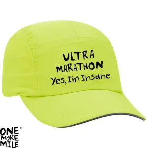 OMM Marathon Cap - "Ultra Marathon:  Yes, I'm Insane."