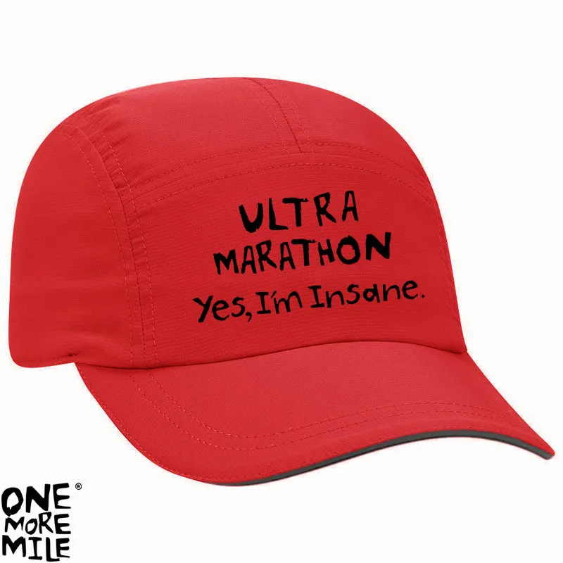 OMM Marathon Cap - "Ultra Marathon:  Yes, I'm Insane."