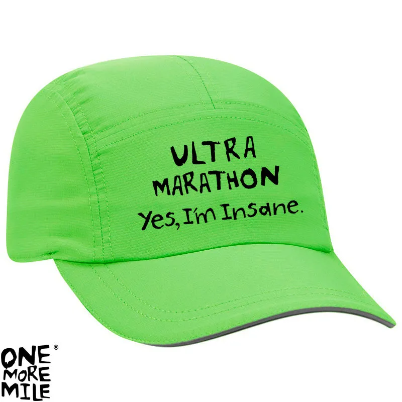 OMM Marathon Cap - "Ultra Marathon:  Yes, I'm Insane."