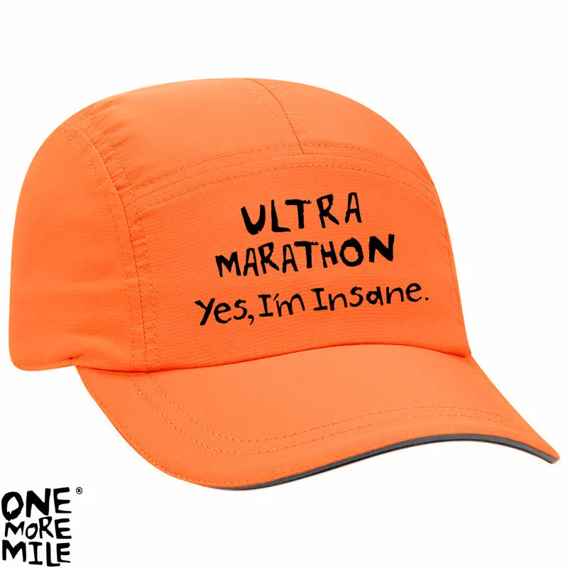 OMM Marathon Cap - "Ultra Marathon:  Yes, I'm Insane."