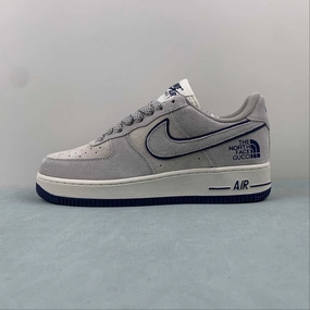 The North Face x Air Force 1 07 Low Suede Gray Navy Blue HD9999-001 Sleek Finish