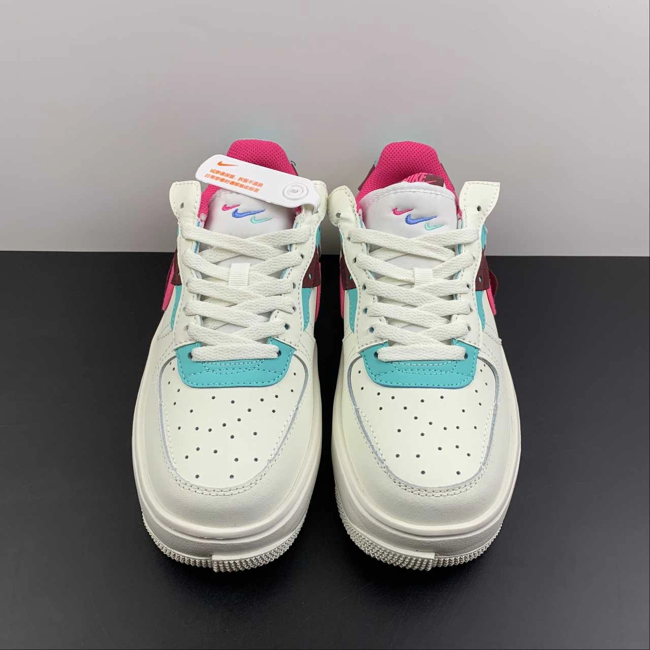 Air Force 1 FONTANKA Sangria Sail Washed Teal Pink Prime DO6146-101 Smart Style Pointed Toe