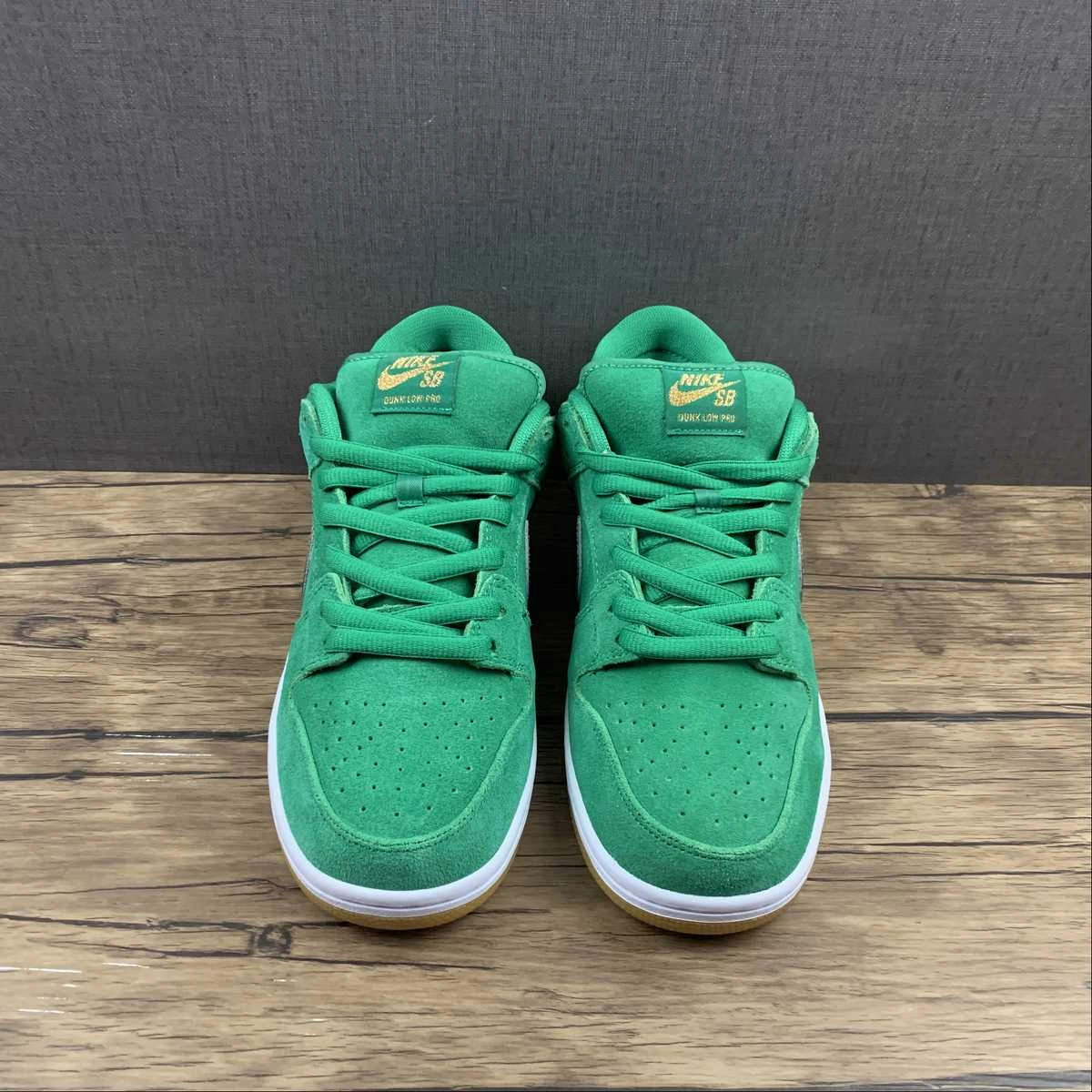 Impact Resistant Heel Cup SB Dunk Low PRO St Patricks Day Green Gold White BQ6817-303