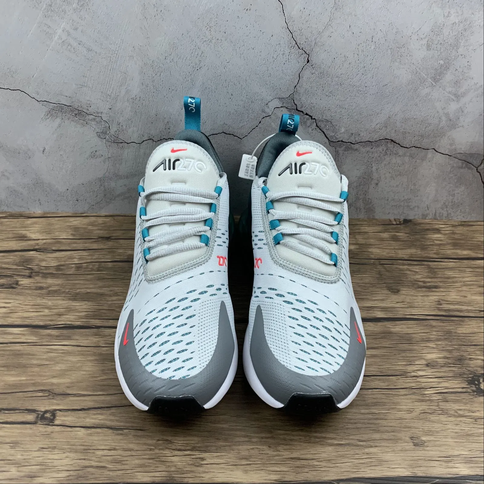 Air Max 270 White Lake Blue AH8050-021 Non - Slip