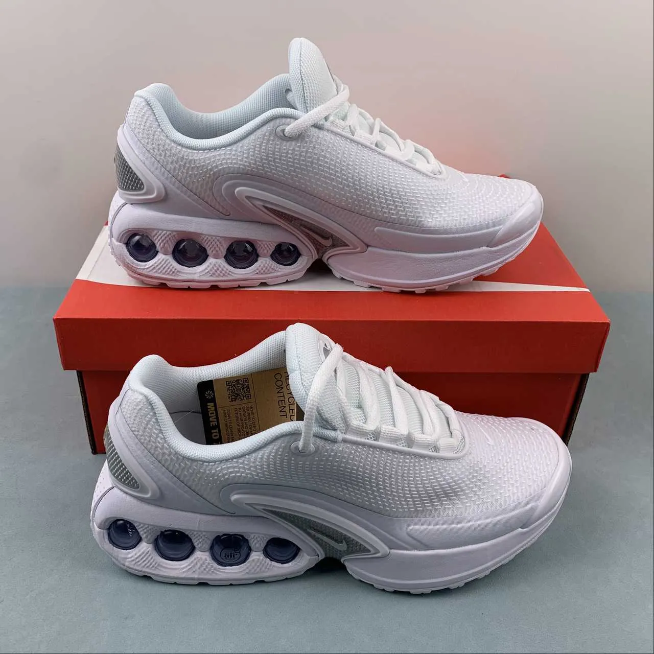 Air Max Dn All White DV3337-101 breathable - mesh - upper shoes ice running shoes