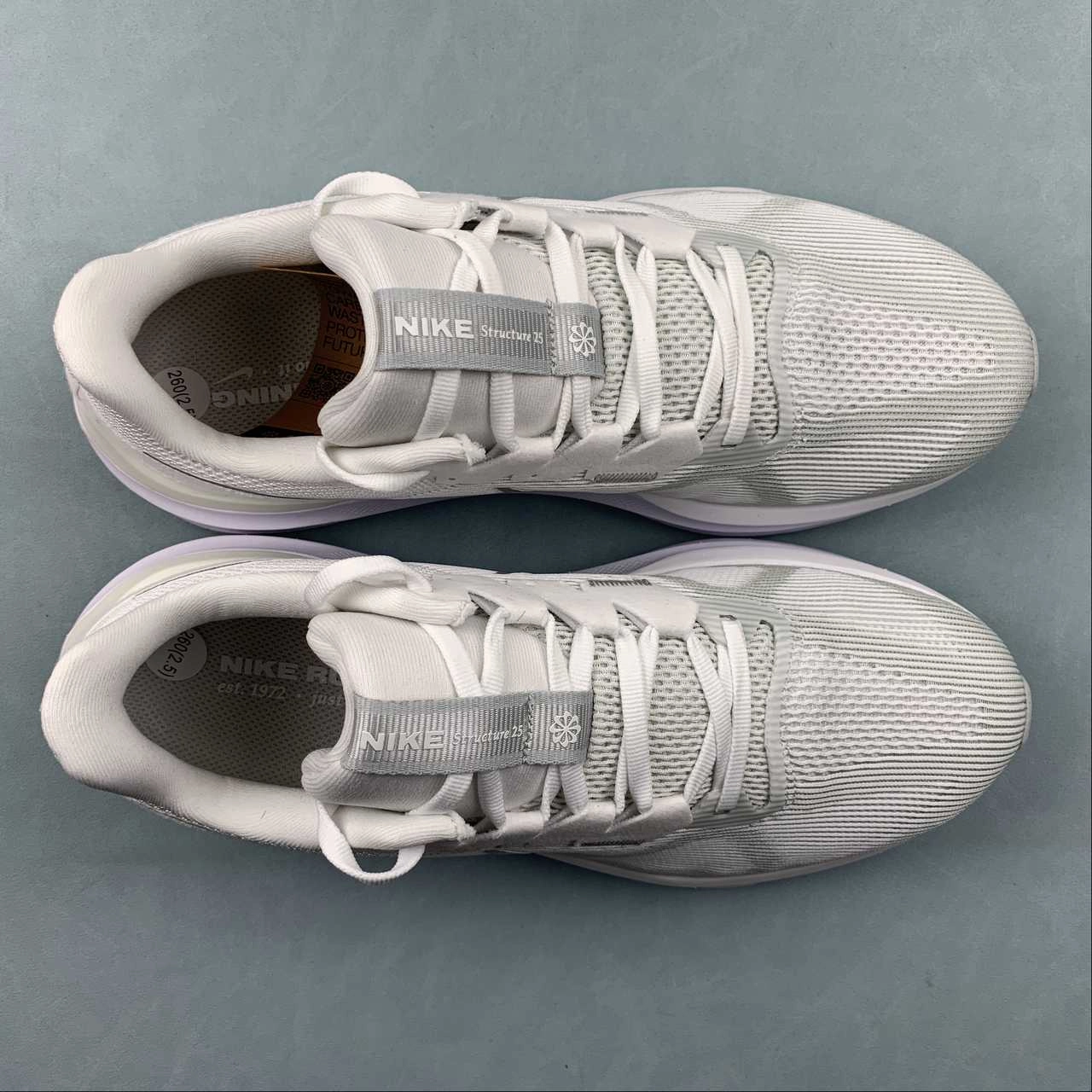 Air Zoom Structure 25 White Metallic Silver DJ7883-105 Thermal Insulation Slim Routine